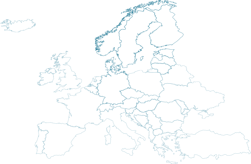 Kart over Europa